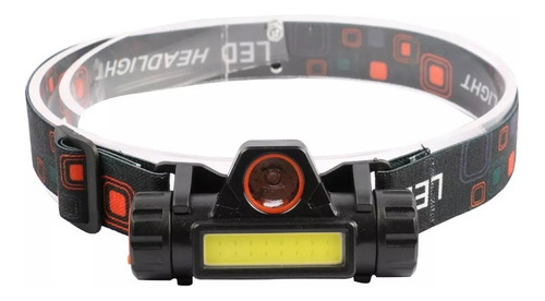 Linterna Cintillo Cob Linterna Minera Headlamp Recargable