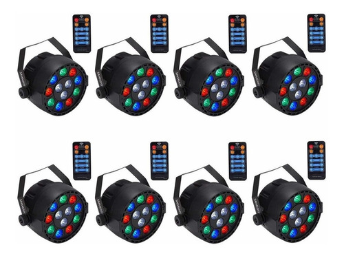 Sahauhy - Luces Led Para Escenario, 8 Pares De Luces Rgb Con