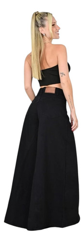 Jean Palazzo Wide Leg Denim Súper Ancho Calce Perfecto