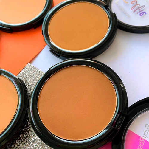 Base de maquillaje Ruby Rose, polvo compacto para selfies para rostro, Hb7228, chocolate mediano, 21 rubĂ