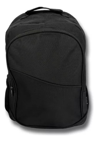 Mochila Notebook Resistente All Black 3 Compartimentos 18l