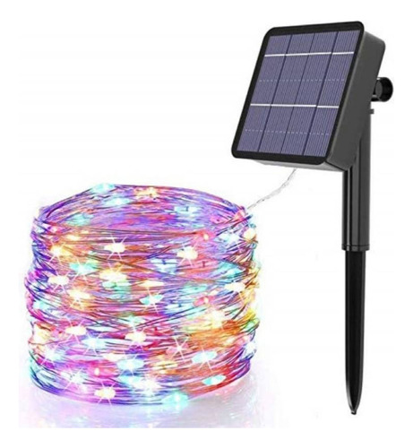 Luces Hada Solar 10m - Multicolor - Led Tipo Impermeable