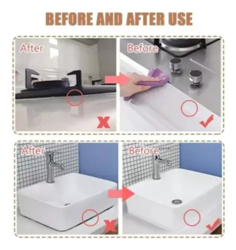 3 Piezas Cinta Selladora Para Baño, Ducha, Lavabo, Bañera