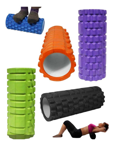 Rodillo De Yoga Y Pilates Foam Roller Grande 33x14 Cm