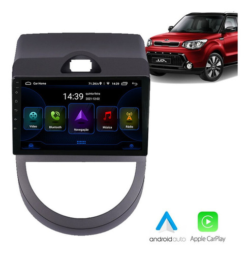 Kit Central Multimidia Android Kia Soul 2010 A 2013 Gps Esp