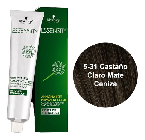  Essensity Color Tinte Cabello + Oil Sin - g  Tono 5-31 Castaño Claro Mate Ceniza