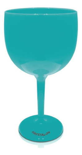 Kit 4 Taças Gin Azul Tiffany Acrílico Poliestireno