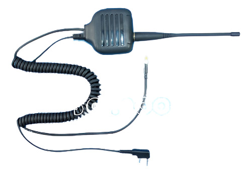 Rotativo De Mano Portátil Altavoz/mic/antena Kenwood Radio T