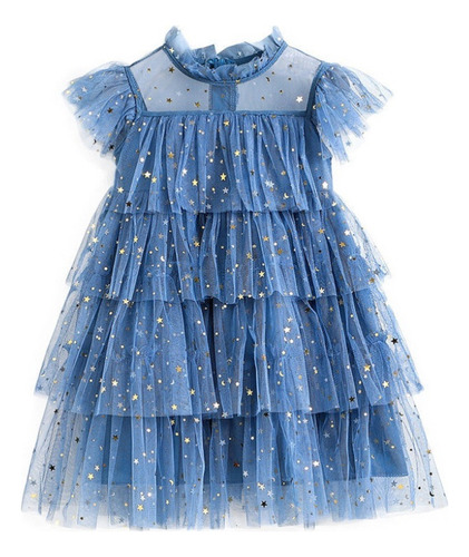 Vestido Casual De Tul Para Niña, Fiesta De Cumpleaños, Ropa