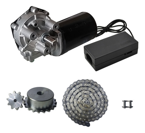 Kit Motor Regulável Churrasqueira 20kg Carne Kit Engrenagens