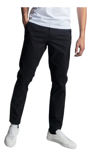 Pantalón Stretch Vestir Casual Para Hombre Chinos Slim Nyd