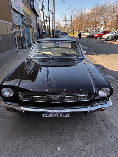 Ford Mustang Descapotable Negro Y Blanco 1965