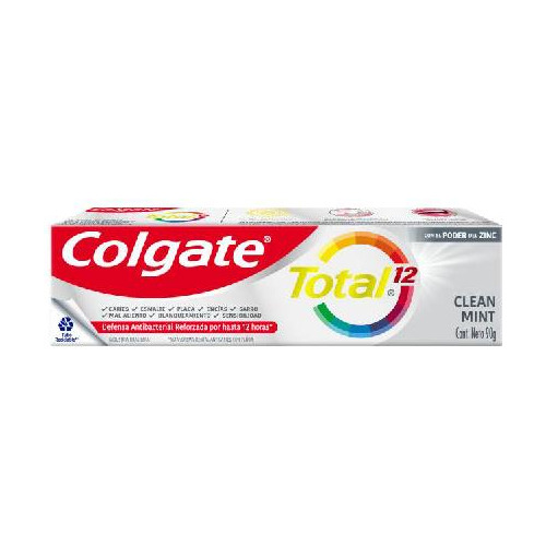 Pasta De Dientes Colgate Total 12 Clean Mint 90grs