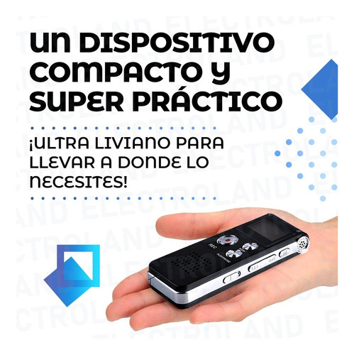 Imagen 3 de 10 de Grabador Digital De Voz Periodismo Pro 8gb Kit Accesorios