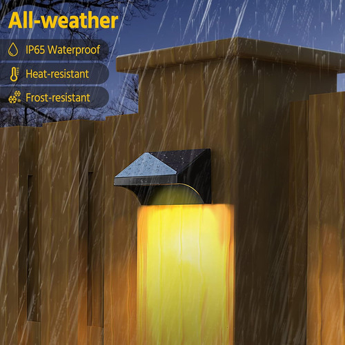 Luces Solares Para Valla Al Aire Libre, Impermeables, Luces
