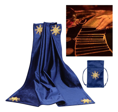 Toalha De Mesa De Cartão De Adivinhação De Tarô Azul