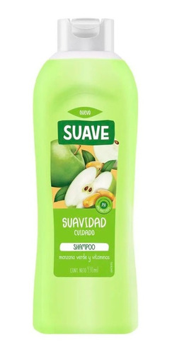 Shampoo Suave Suavidad Cuidado Manzana Verde Y Vit 930 Ml