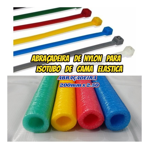 Isotubo Blindado Para Cama Elastica Kit Com 04+brinde