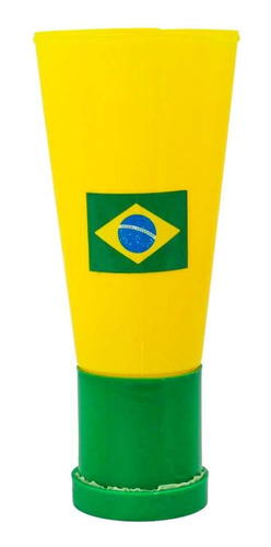 Corneta Vuvuzela Média Brasil Copa Do Mundo Verde E Amarela