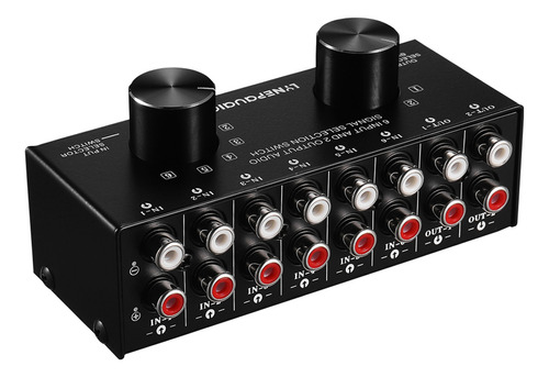 Conmutador De Audio, Distribuidor De Señal, Selector Rca Con