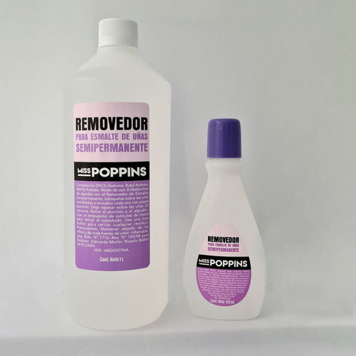 Imagen 2 de 2 de Removedor Para Esmalte De Uñas Semipermanente 120 Ml.