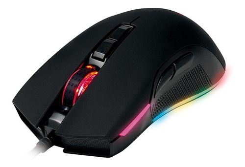 Mouse Gamer Nibio Trigger Mg700 Rgb 12.000 Dpi 7 Botones Amv