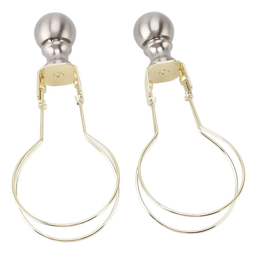 Adaptador Bulb Clip, 2 Unidades, Pantalla De Metal Moderna Y