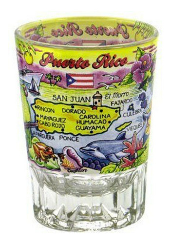 Puerto Rico Double Shot Glass