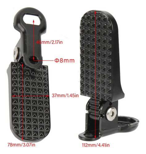 Reposapiés Plegable Antideslizante Con Pedales De Patinete E