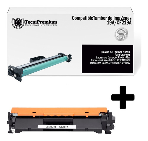 Toner 17a +  Unidad 19a Generico | M130 M130a M130fn M130fw