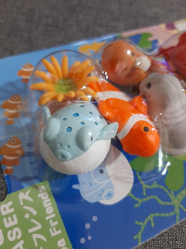 Kit Borrachas Japonesas Iwako Animais Do Mar