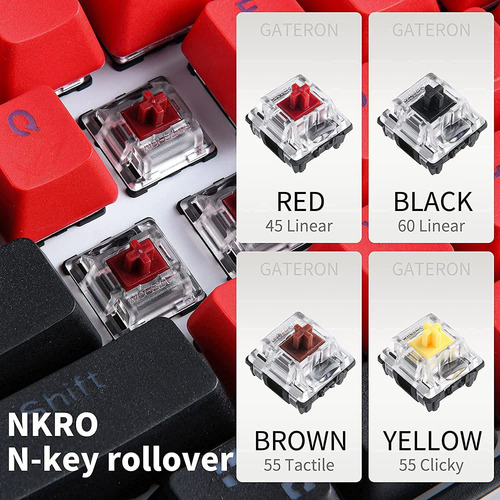 Teclado Mecánico Gk61 Sk61 60 Teclado Para Juegos 60 ...