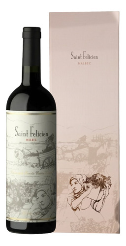 Saint Felicien Malbec Estuche X 1 Botella Regalo Mataderos