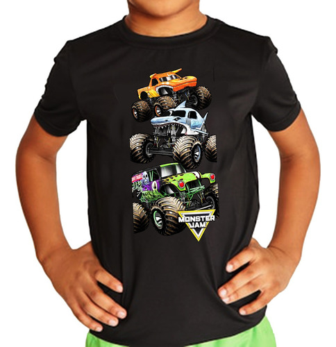 Remera Monster Jam Para Chicos