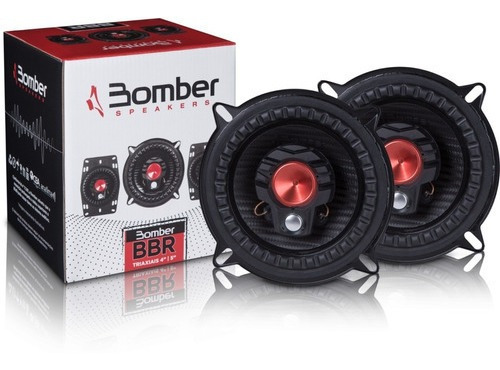 Kit Par Alto Falantes Bomber Bbr 5 Polegadas 50 Rms Triaxial