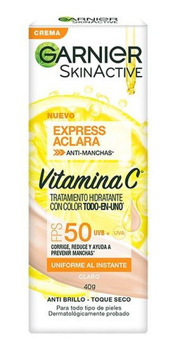 Tratamiento Todo En Uno Garnier Skinactive 40 G Claro