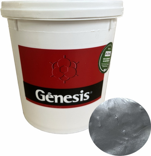 Tinta Hidrocryl Perolizado Prata 900ml Genesis T5633