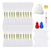 Comprar Kit De Hilo De Bordar, 24 Madejas De Hilo De Punto De Cruz P