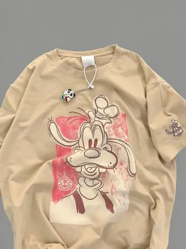 Camiseta Filme Desenho Animado Do Pateta Camisa 100% Algodão