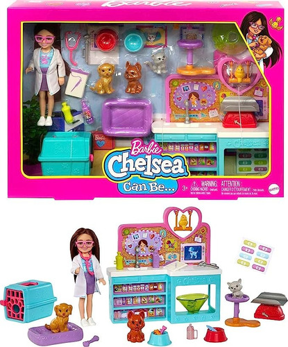 Muñeca Barbie Chelsea Quiero Ser Veterinaria Mattel Premium