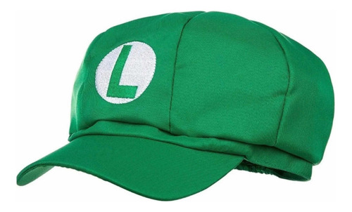 Gorro Boina De Luigi, Con Logo Bordado