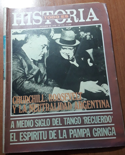 Revista Todo Es Historia N°113    Octubre De 1976