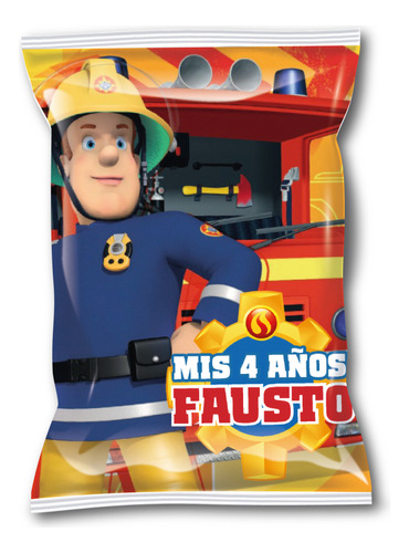 Bolsitas Golosineras Personalizadas Sam El Bombero