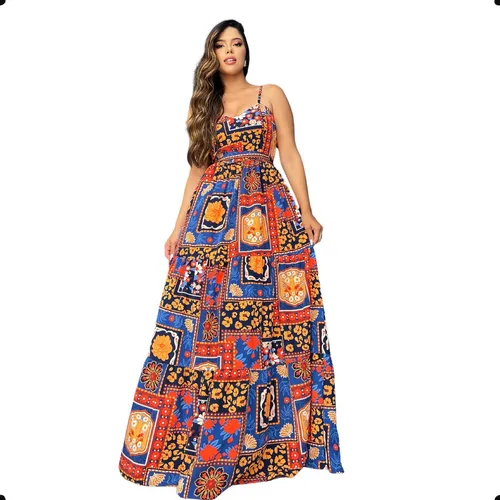 Vestido manga hotsell babado camponesa