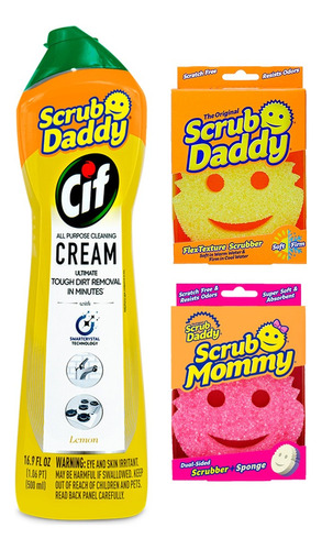 Scrub Daddy Kit Smart Clean Lemon