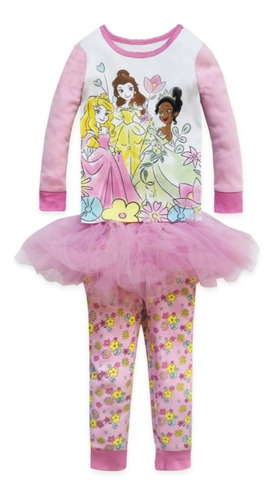 Princesas Disney Pijama 3 Piezas Con Tutu Talla 10 Disney