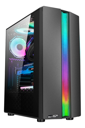 Gabinete Gamer Sentey S20 Lateral Transparente Sin Fuente 