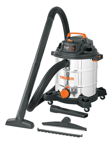 Aspiradora Acero Inoxidable Industrial 45 L Bajo Nivel Ruido Acero
