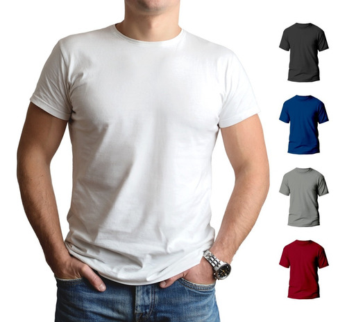 Camiseta Masculina Básica Lisa Gola Redonda Dry Fit Veronz