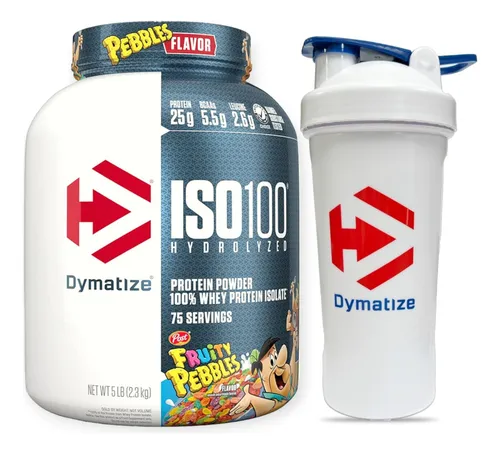 Proteina Iso100 Hidrolizada 5lb Fruity Pebbles + Shaker